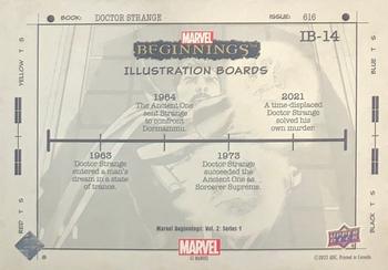 2022 Upper Deck Marvel Beginnings Volume 2, Series 1 - Illustration Boards #IB-14 Doctor Strange Back