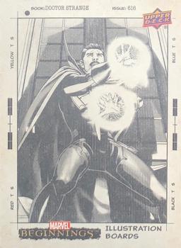 2022 Upper Deck Marvel Beginnings Volume 2, Series 1 - Illustration Boards #IB-14 Doctor Strange Front