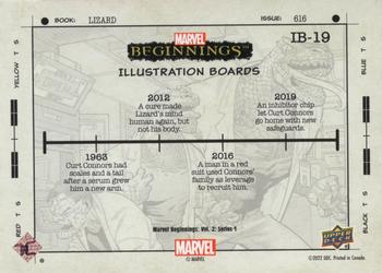 2022 Upper Deck Marvel Beginnings Volume 2, Series 1 - Illustration Boards #IB-19 Lizard Back