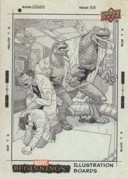2022 Upper Deck Marvel Beginnings Volume 2, Series 1 - Illustration Boards #IB-19 Lizard Front