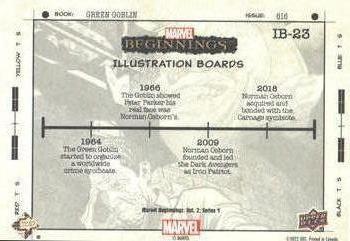 2022 Upper Deck Marvel Beginnings Volume 2, Series 1 - Illustration Boards #IB-23 Norman Osborn Back