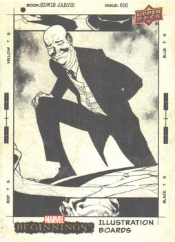 2022 Upper Deck Marvel Beginnings Volume 2, Series 1 - Illustration Boards #IB-28 Edwin Jarvis Front