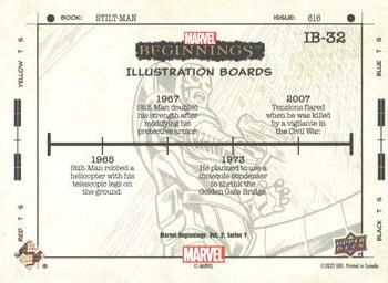 2022 Upper Deck Marvel Beginnings Volume 2, Series 1 - Illustration Boards #IB-32 Stilt-Man Back