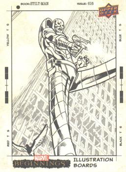 2022 Upper Deck Marvel Beginnings Volume 2, Series 1 - Illustration Boards #IB-32 Stilt-Man Front