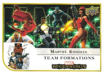 2022 Upper Deck Marvel Beginnings Volume 2, Series 1 - Team Formations #TF5 Marvel Knights Front