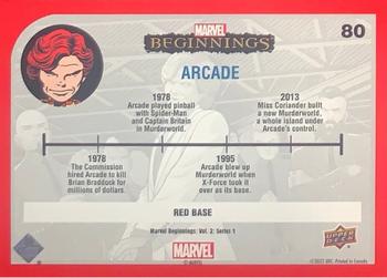 2022 Upper Deck Marvel Beginnings Volume 2, Series 1 - Red Border #80 Arcade Back