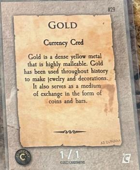 2022 Cardsmiths Currency Series 1 - Gemstone Refractors Diamond #29 Gold Back