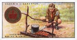 1929 Ogden's Boy Scouts #45 Cooking, Baking a Twist Front