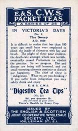 1930 E. & S. C.W.S. In Victoria’s Days #8 The Sweep Back