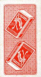 1911 Scissors Beauties Head & Shoulders Playing Cards #2♣ 2 of Clubs Back