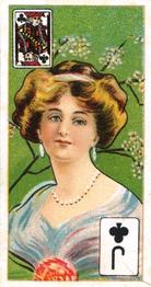 1911 Scissors Beauties Head & Shoulders Playing Cards #J♣ Jack of Clubs Front