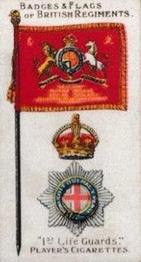 1903 Player's Badges & Flags of British Regiments (Grey Back) #1 1st Life Guards Front