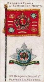 1903 Player's Badges & Flags of British Regiments (Grey Back) #4 4th Dragoon Guards Front