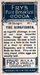 1912 Fry's Birds & Their Eggs #1 The Kingfisher Back