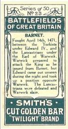 1913 Smith's Battlefields of Great Britain #23 Barnet Back