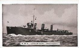 1915 Maypole War Series #10 H.M.S. Lysander (Destroyer) Front