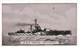 1915 Maypole War Series #14 H.M.S. Orion (Battleship) Front