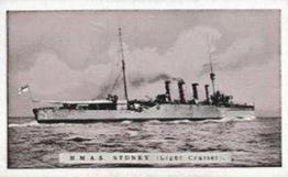 1915 Maypole War Series #19 H.M.A.S. Sydney (Light Cruiser) Front