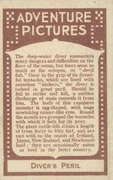 1922 D.C. Thomson Adventure Pictures Series 3 #NNO Diver's Peril Back