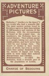 1922 D.C. Thomson Adventure Pictures Series 3 #NNO Charge of Bedouins Back