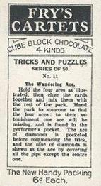 1924 Fry’s Tricks & Puzzles #11 The Wandering Ace Back