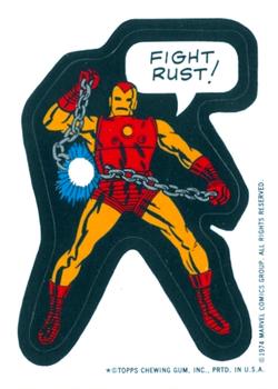 1974 Topps Comic Book Heroes Stickers Test Issue (T-34) #NNO Ironman Front