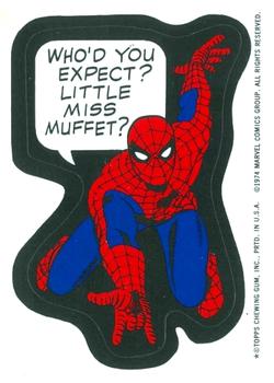 1974 Topps Comic Book Heroes Stickers Test Issue (T-34) #NNO Spider-Man Front