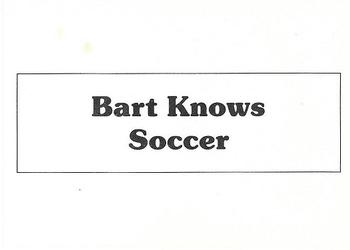 1990 Bart Knows Orange (unlicensed) #NNO Bart Simpson Back