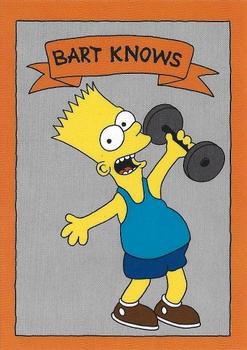 1990 Bart Knows Orange (unlicensed) #NNO Bart Simpson Front