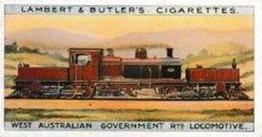1913 Lambert & Butler World's Locomotives 3rd Series #13A West Australian Gouvernment Front