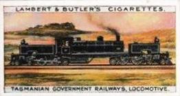 1913 Lambert & Butler World's Locomotives 3rd Series #14A Tasmanian Gouvernment Front