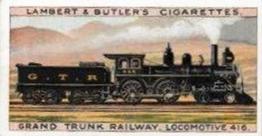 1913 Lambert & Butler World's Locomotives 3rd Series #20A Grand Trunk 4-4-0 Engine Front
