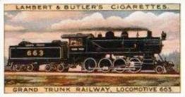 1913 Lambert & Butler World's Locomotives 3rd Series #22A Grand Trunk 2-5-9 Engine Front