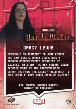2021 Upper Deck Marvel Studios Disney+ SDCC Special Edition #5 Darcy Lewis Back