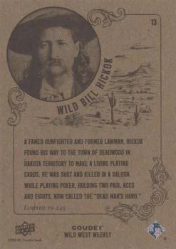 2022 Upper Deck Goudey Wild West Weekly - Green #13 Wild Bill Hickok Back