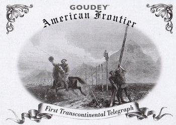 2022 Upper Deck Goudey Wild West Weekly - American Frontier Achievements #AF-4 First Transcontinental Telegraph is Sent Front