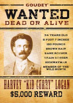 2022 Upper Deck Goudey Wild West Weekly - Wanted #W-14 Harvey 