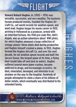 2023 Historic Autographs Flight #16 Howard Hughes Back
