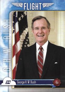 2023 Historic Autographs Flight #34 George H. W. Bush Front