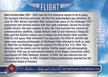 2023 Historic Autographs Flight #59 Sally Ride Back