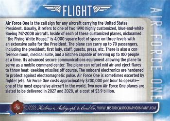 2023 Historic Autographs Flight #64 Air Force One Back