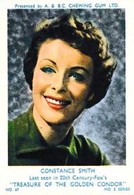 1953 A&BC Film Stars Series 2 #67 Constance Smith Front