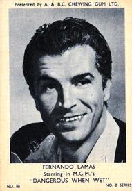 1953 A&BC Film Stars Series 2 #68 Fernando Lamas Front