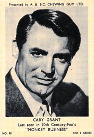 1953 A&BC Film Stars Series 2 #90 Cary Grant Front