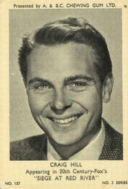 1954 A&BC Film Stars Series 3 #127 Craig Hill Front