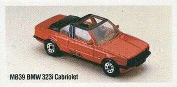 1985 Matchbox Models #MB39 BMW 323i Cabriolet Front