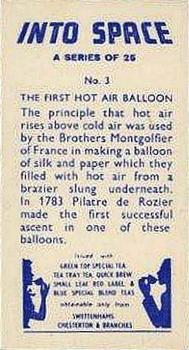 1959 Swettenham Into Space #3 The First Hot Air Balloon Back