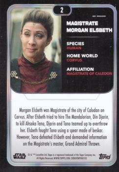 2023 Topps Star Wars - Rainbow Foil #2 Magistrate Morgan Elsbeth Back