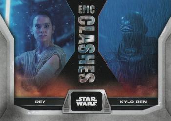 2023 Topps Star Wars - Epic Clashes #EC-17 Rey / Kylo Ren Front