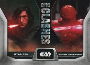2023 Topps Star Wars - Epic Clashes #EC-19 Kylo Ren / The Praetorian Guards Front